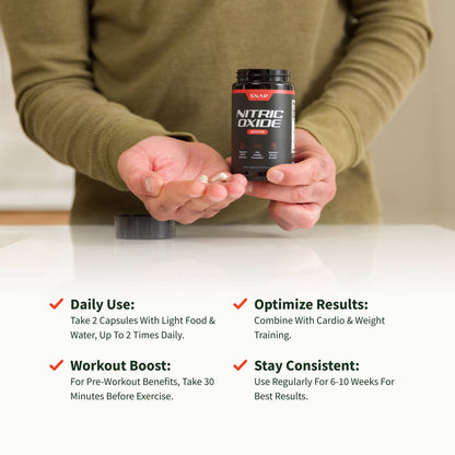 Ultimate Nitric Oxide + Testo Booster Bundle - Buy 3, Get 2 by Snap Supplements