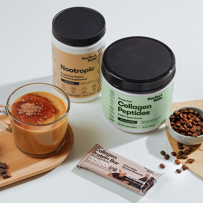 Grass-Fed Collagen Peptides &amp; MCT Brain Boost by Perfect Keto
