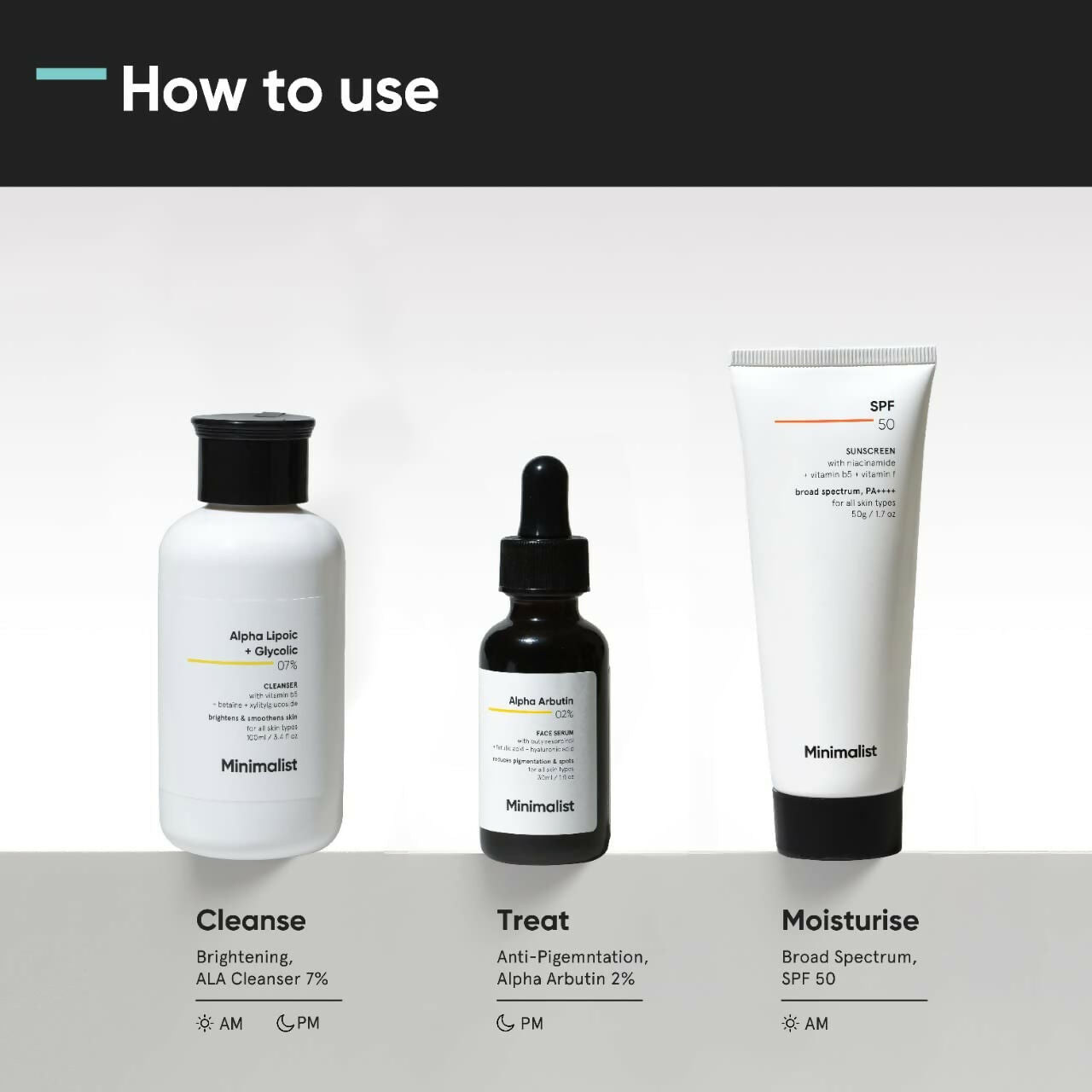 Minimalist Anti-Pigmentation Kit, Skin Care Routine Kit For Women &amp; Men by Dista