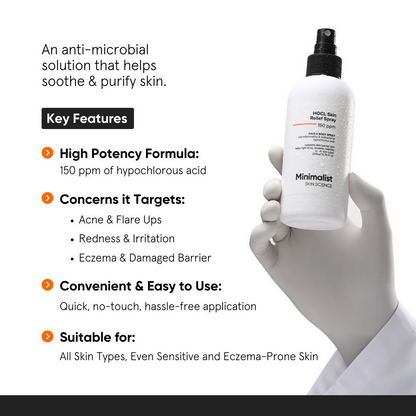 Minimalist HOCL Skin Relief Spray 150 PPM Face &amp; Body Spray by Dista