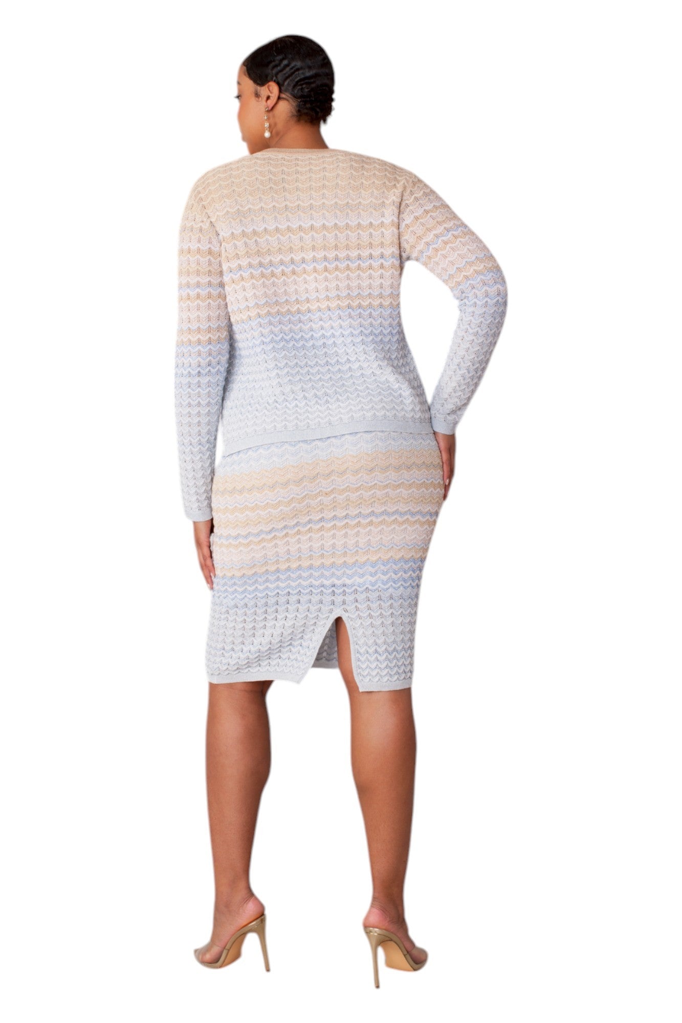 Ombré Wave Knit Two-Piece Set- 51005 by Tally Taylor