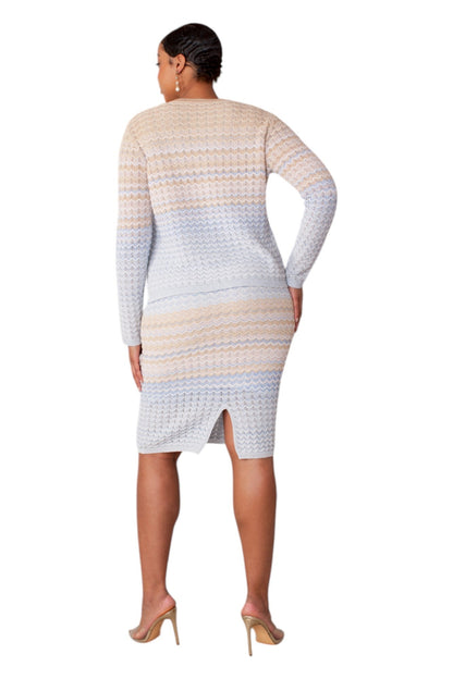 Ombré Wave Knit Two-Piece Set- 51005 by Tally Taylor