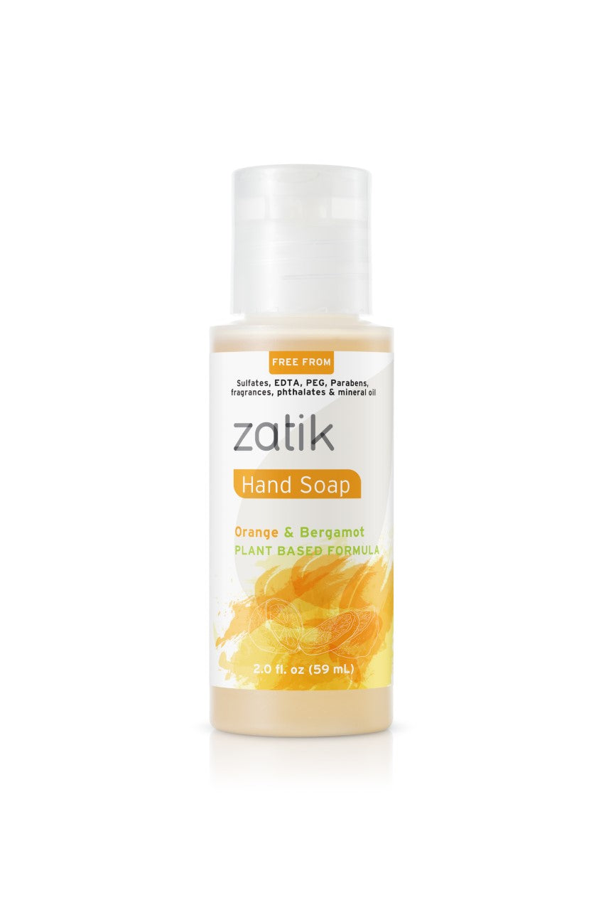 Travel Size Liquid Hand Soap - Orange &amp; Bergamot by Zatik Naturals