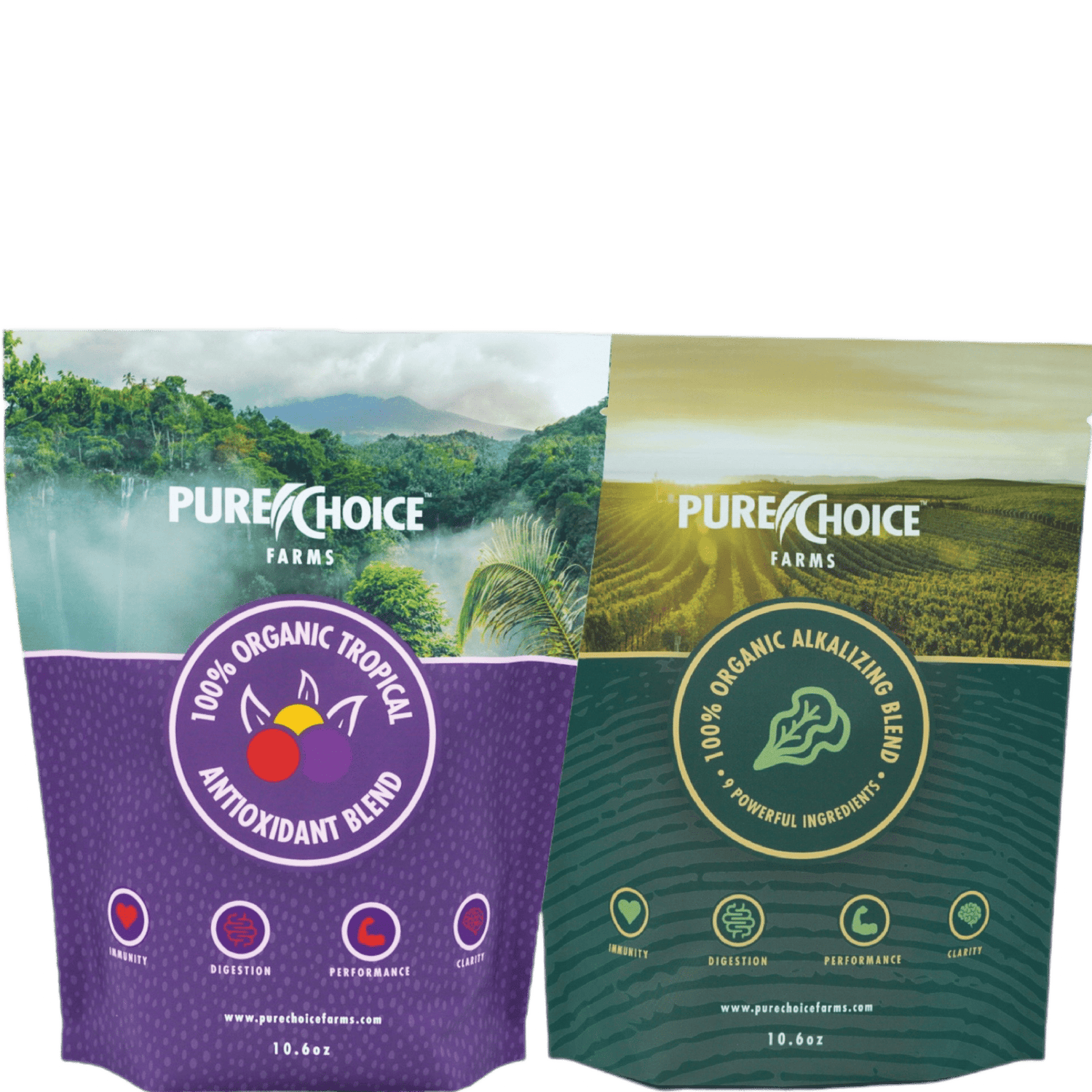 Organic Tropics &amp; Raw Greens Micronutrient Powders by Pure Choice Farms