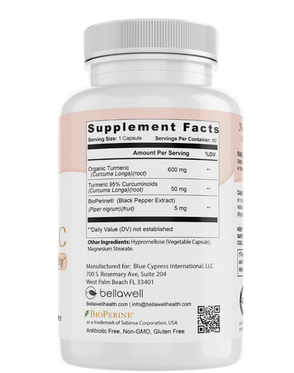 Organic Turmeric - Overall Vitality by Bellawell by Bellawell Health