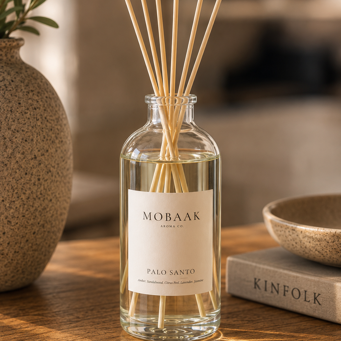 Palo Santo Reed Diffuser by Mobaak Aromatherapy Shoppe