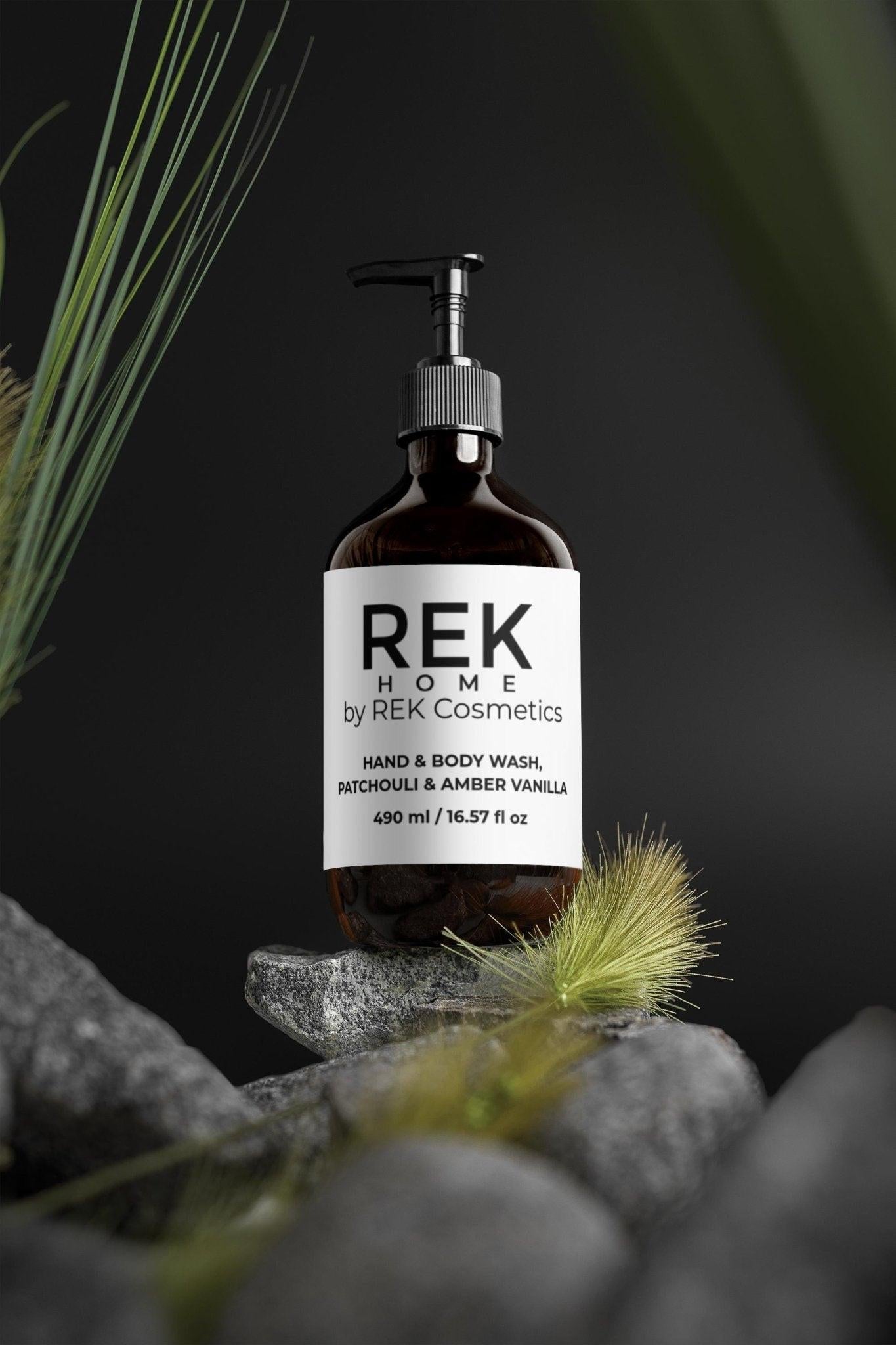 Patchouli &amp; Amber Vanilla Hand &amp; Body Wash by REK Cosmetics