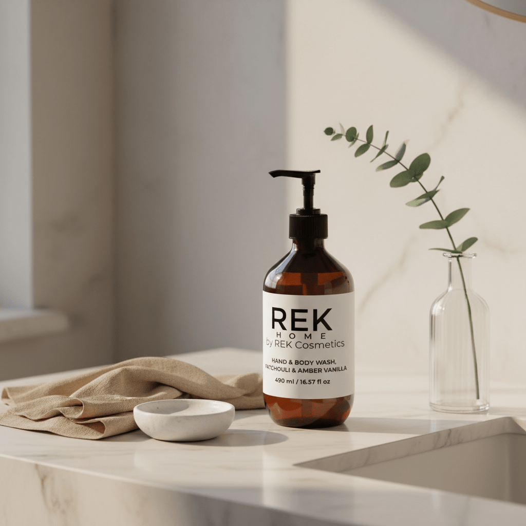 Patchouli &amp; Amber Vanilla Hand &amp; Body Wash by REK Cosmetics