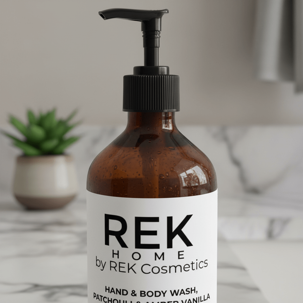 Patchouli &amp; Amber Vanilla Hand &amp; Body Wash by REK Cosmetics