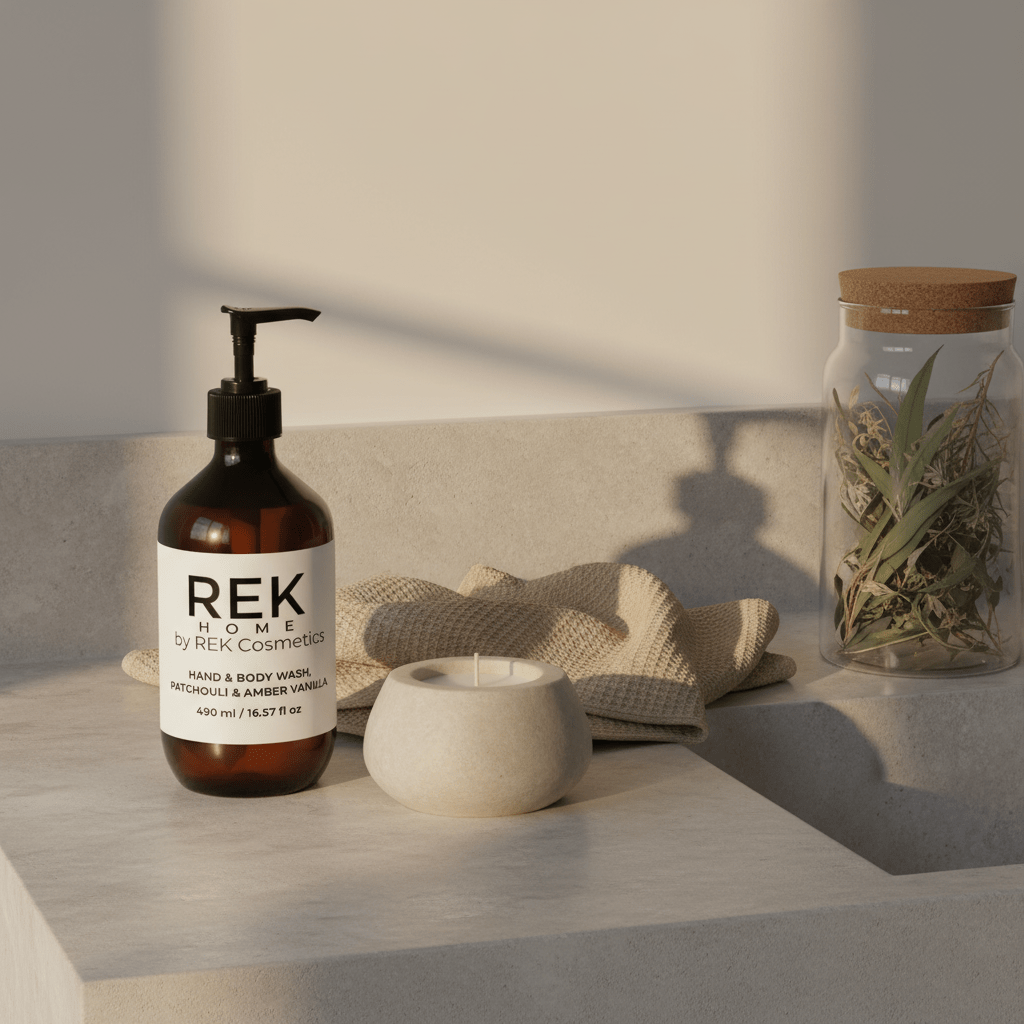 Patchouli &amp; Amber Vanilla Hand &amp; Body Wash by REK Cosmetics