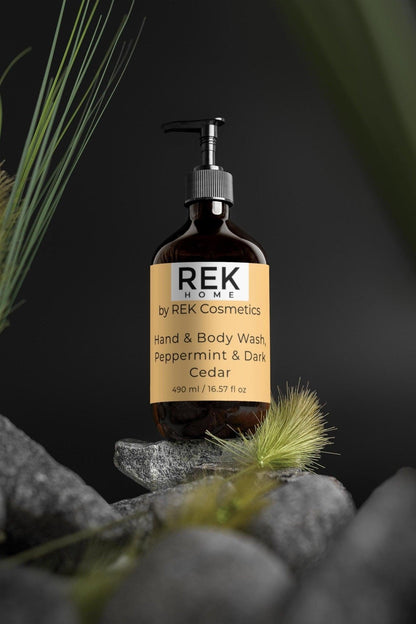 Peppermint Body Wash with Dark Cedar for Hands &amp; Body by REK Cosmetics