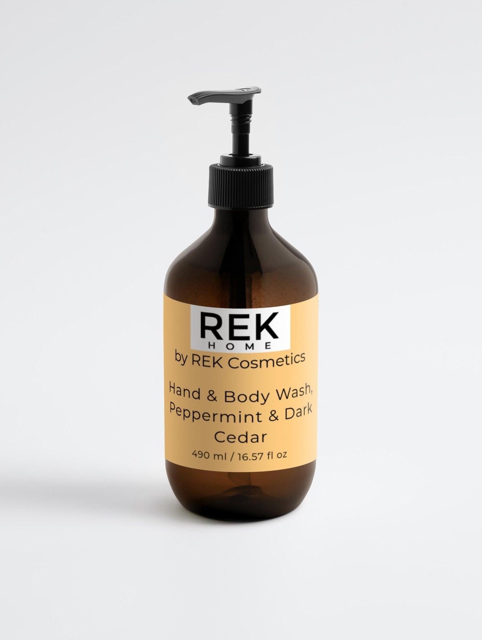 Peppermint Body Wash with Dark Cedar for Hands &amp; Body by REK Cosmetics