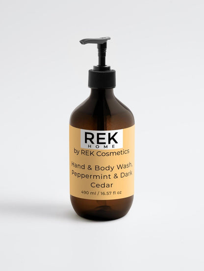 Peppermint Body Wash with Dark Cedar for Hands &amp; Body by REK Cosmetics