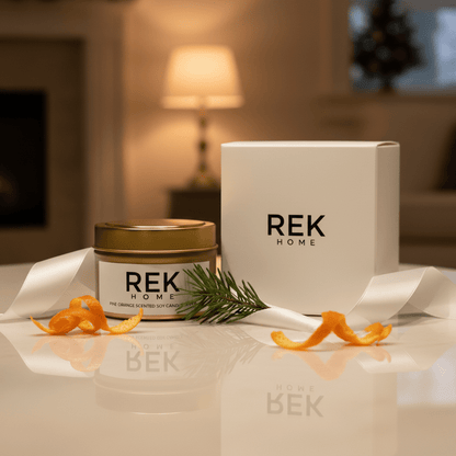 Pine Orange Soy Candle by REK Cosmetics