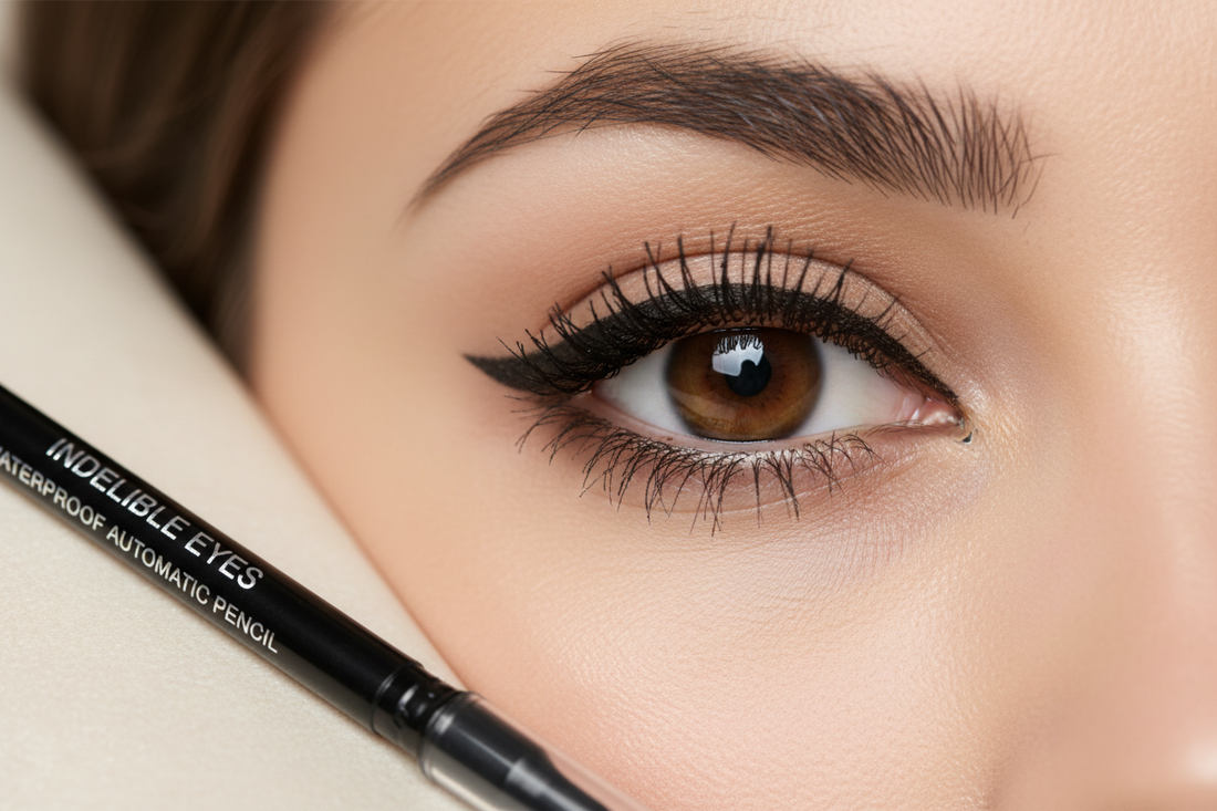 Pitch Black Indelible Eye Auto Eyeliner Pencil by REK Cosmetics