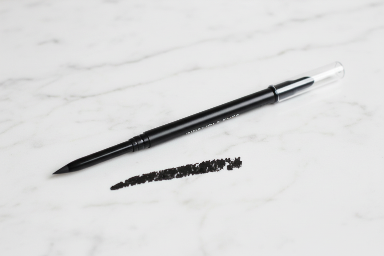 Pitch Black Indelible Eye Auto Eyeliner Pencil by REK Cosmetics