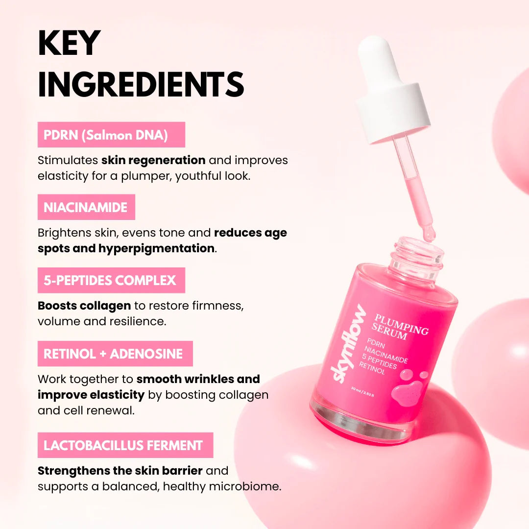 Plumping Serum - Peptides PDRN Niacinamide Retinol by Skynflow
