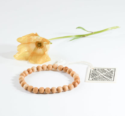 Cypress Wood || Adult Beaded Stretch Bracelet by CanyonLeaf