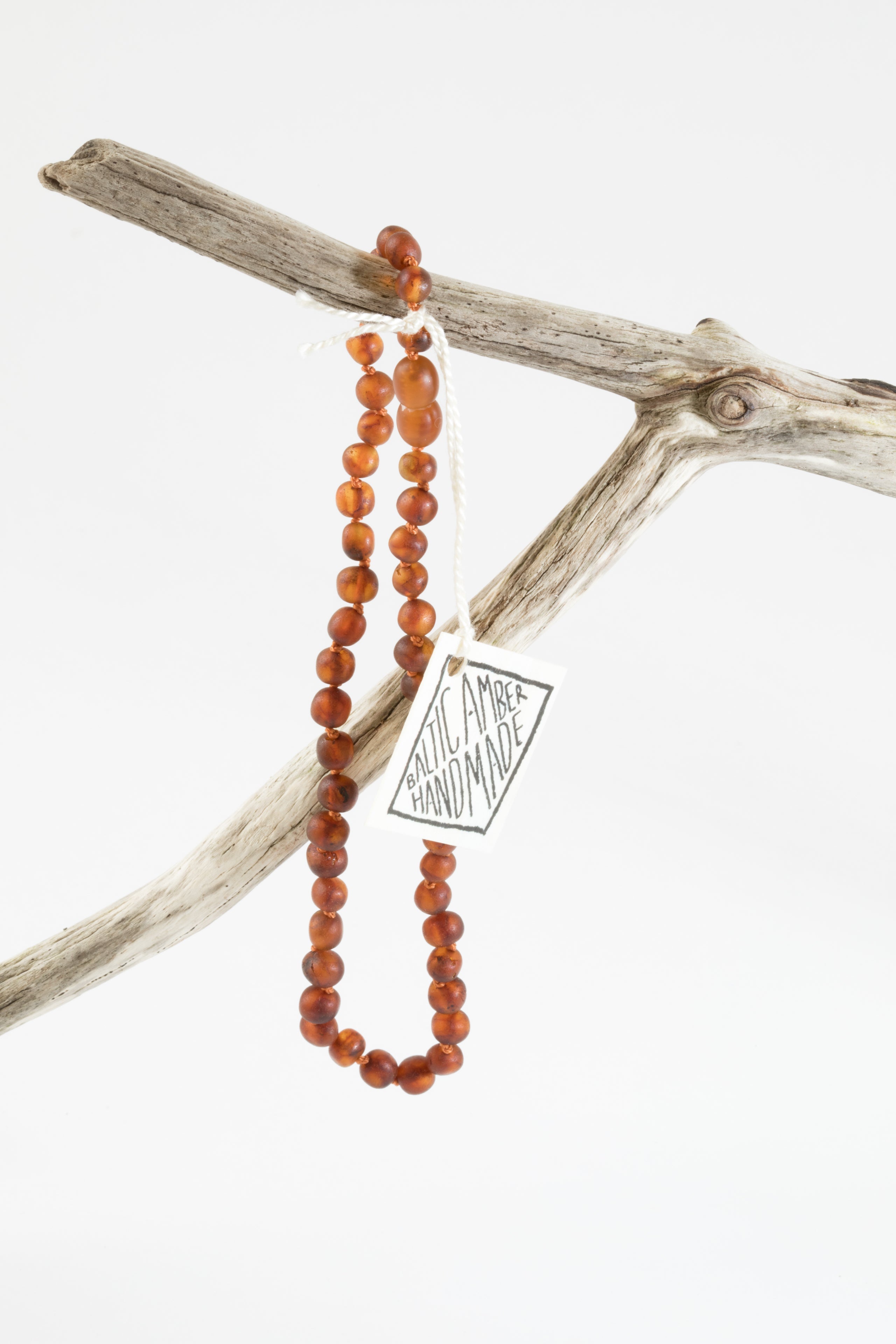 Raw Cognac Baltic Amber || Necklace by CanyonLeaf