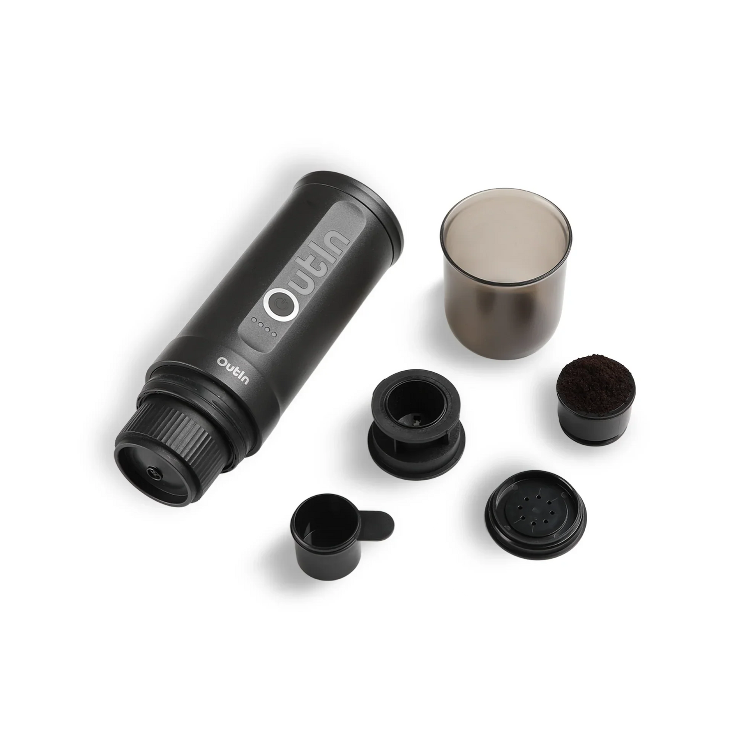 Nano Portable Espresso Machine (Space Grey) by OutIn