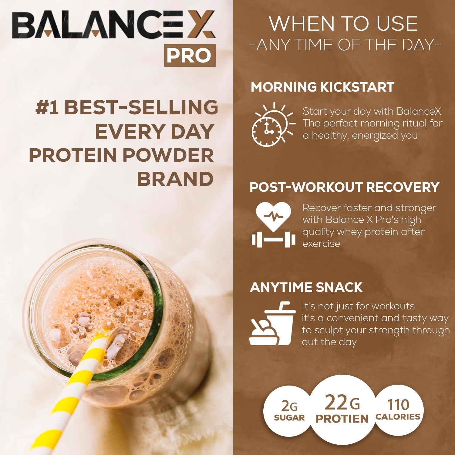 Natural Lean Whey Protein: Sculpt Your Strength (Chocolate) 2LBS - Clearance Sale by BalanceX