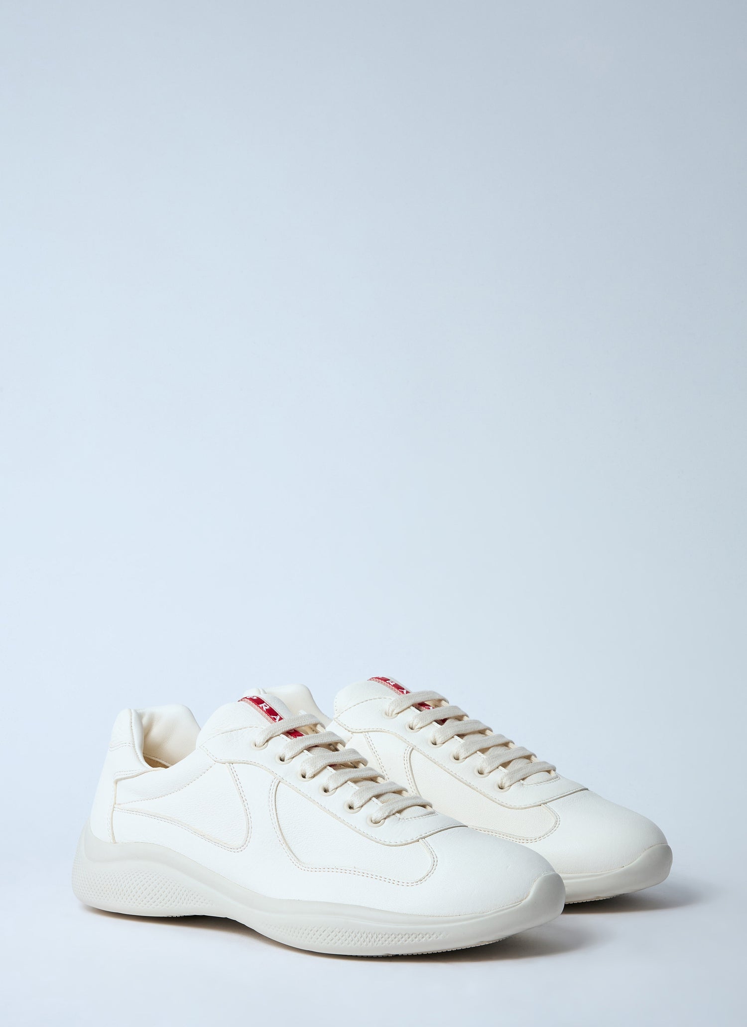 Prada Men Leather Low-Top Sneakers by Luosophy