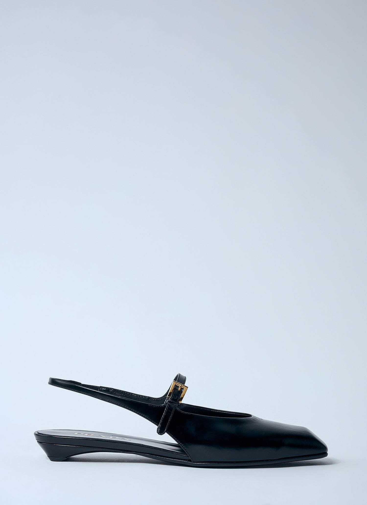 Prada Women Leather Slingback Ballerina Pumps by Luosophy