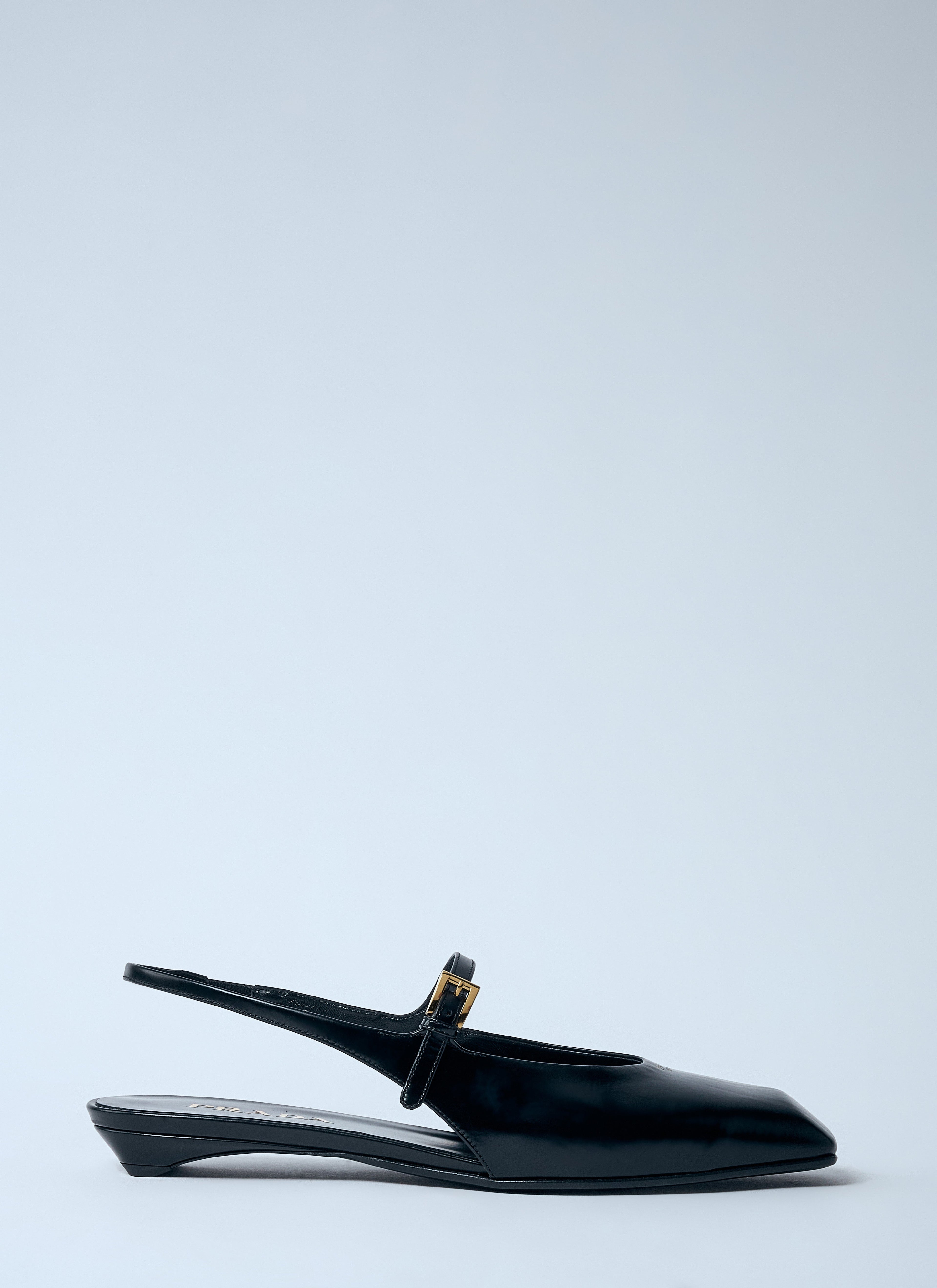 Prada Women Leather Slingback Ballerina Pumps by Luosophy