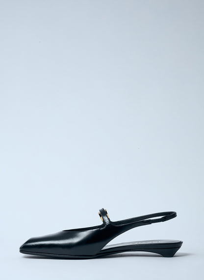 Prada Women Leather Slingback Ballerina Pumps by Luosophy
