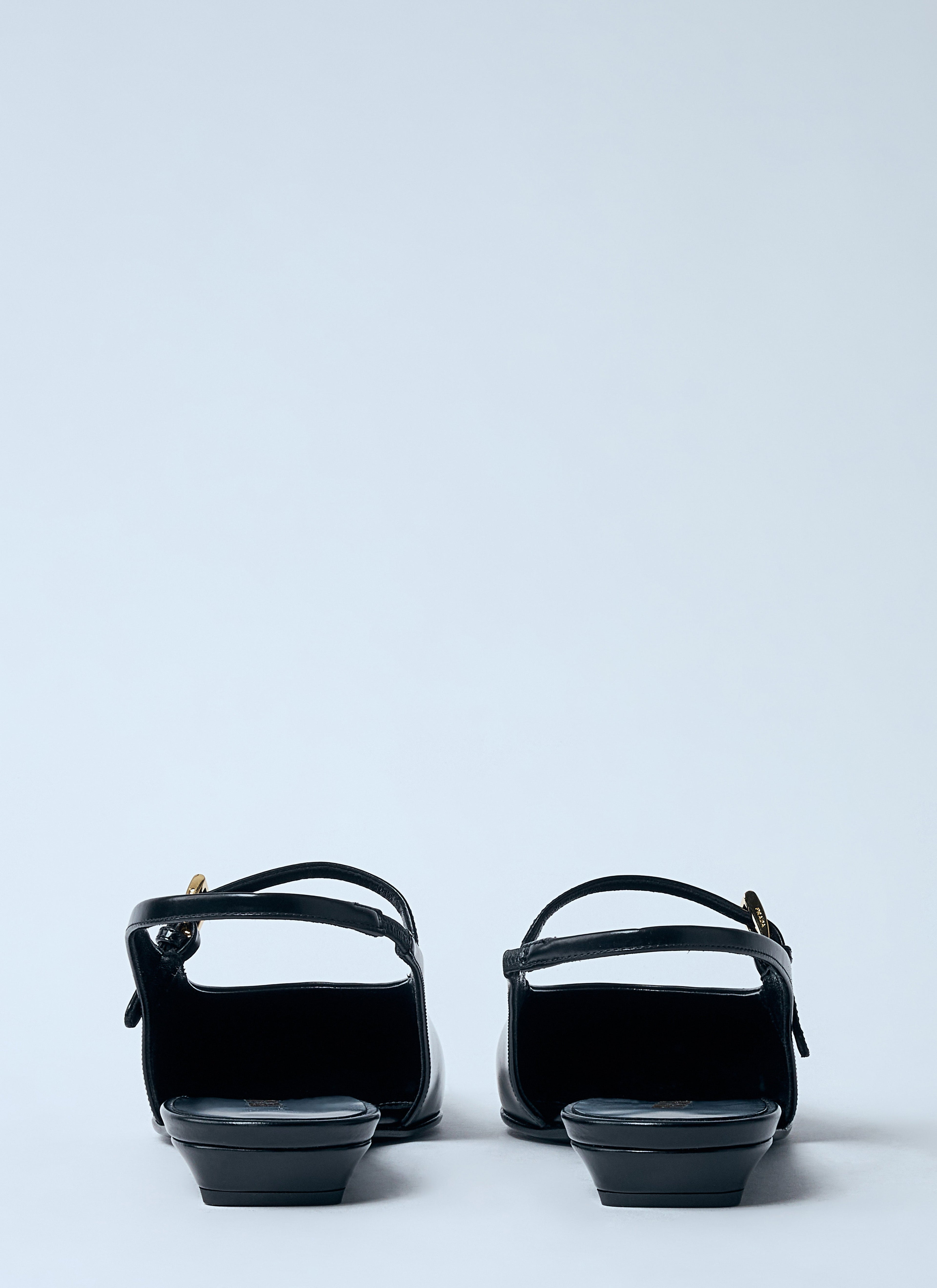 Prada Women Leather Slingback Ballerina Pumps by Luosophy