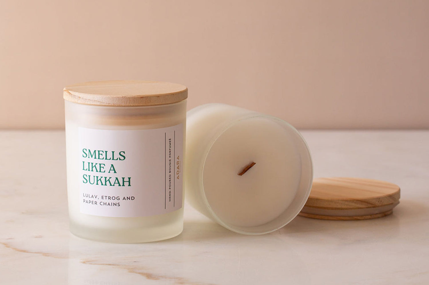 Smells Like A Sukkah - Lulav, Etrog, and Paper Chains Scented Candle by Adara Rituals