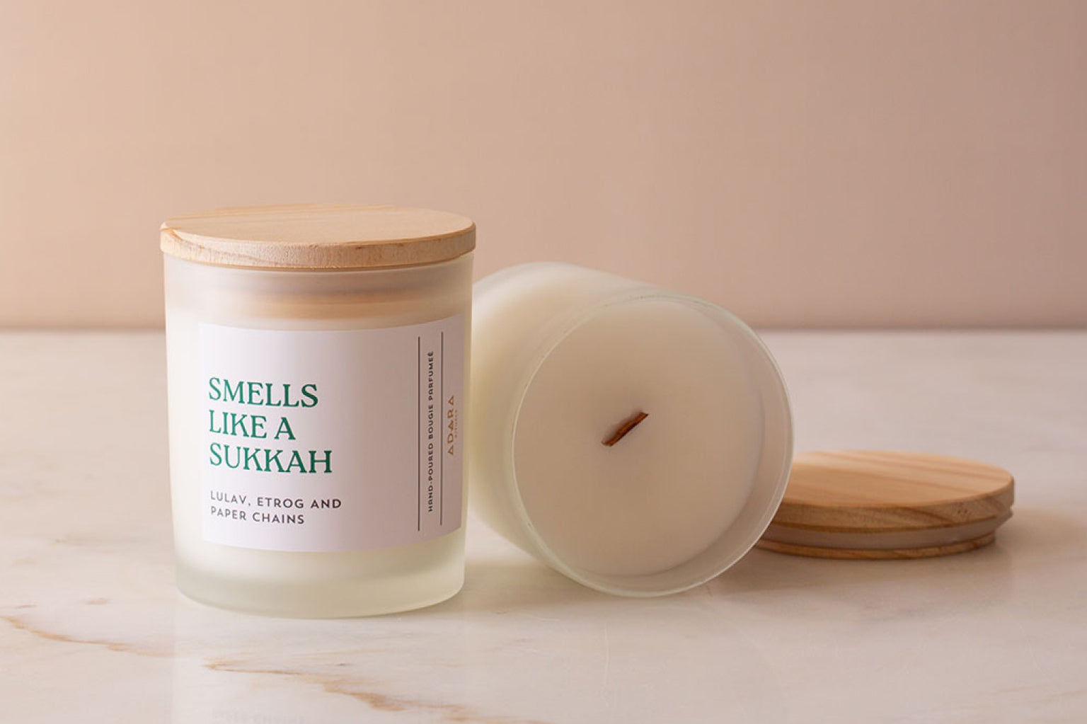 Smells Like A Sukkah - Lulav, Etrog, and Paper Chains Scented Candle by Adara Rituals