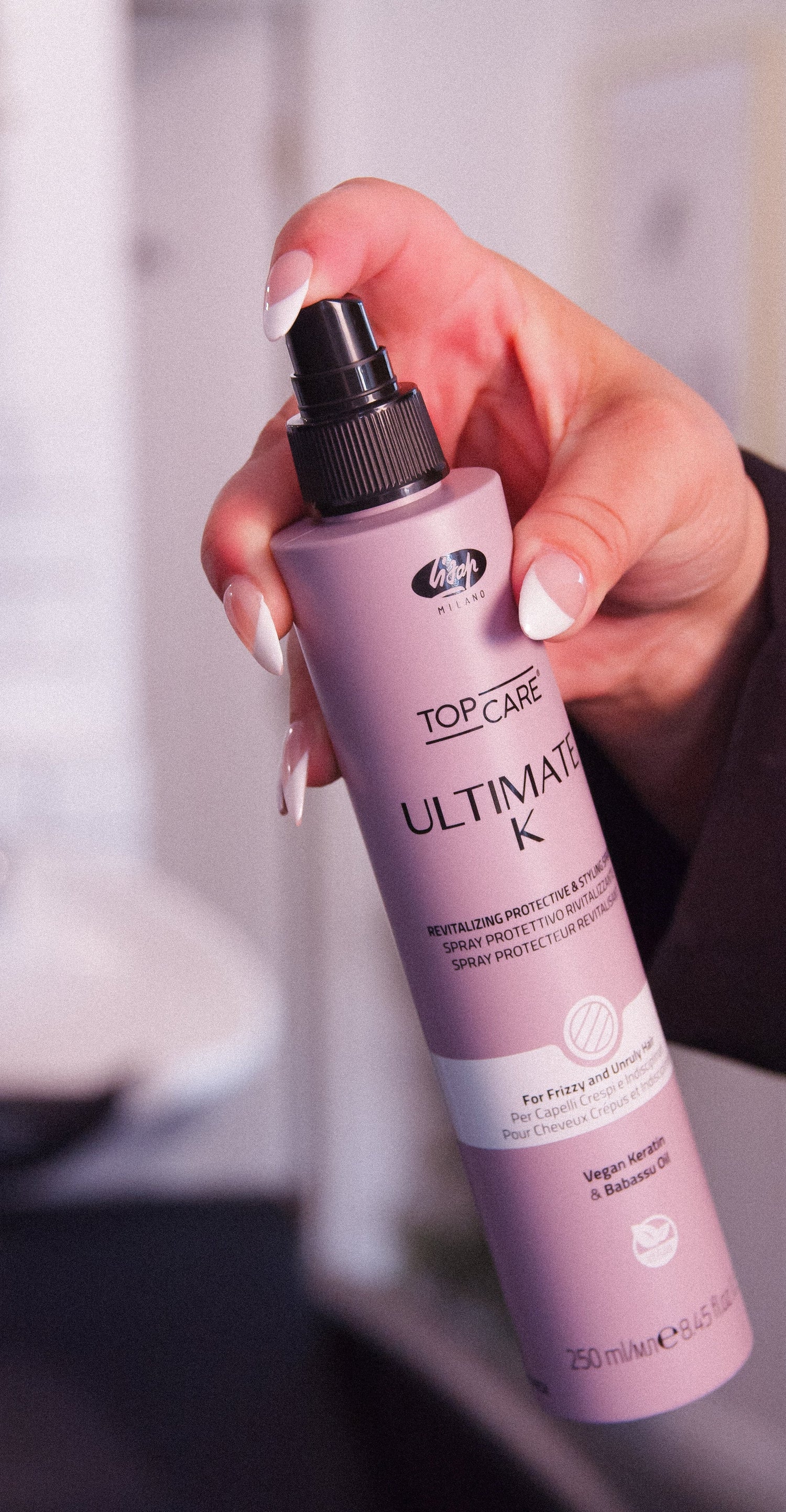 Top Care Ultimate K Revitalizing Protective &amp; Styling Spray by Lisap Milano