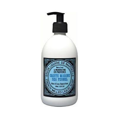 Manufacture en la Provence Criste Marine Samphire Hands &amp; Body Liquid Soap 500ml by Pasteur Pharmacy