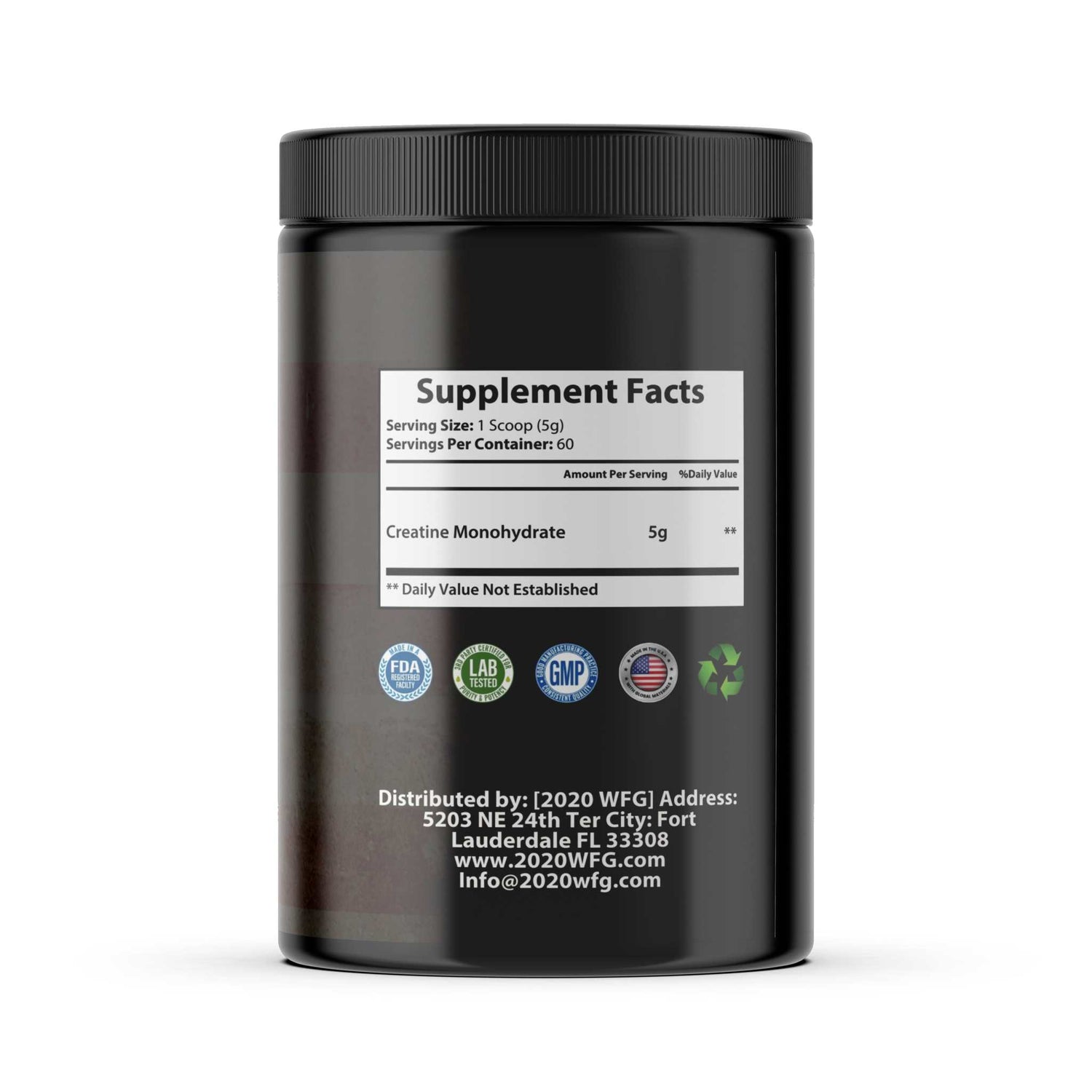 CREATINE MONOHYDRATE: Bio-Enhanced Muscle Fuel – 60 Servings by 2020WFG