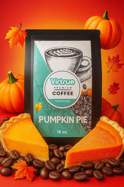 Pumpkin Pie Flavored Coffee – 16oz | Virtrue Premium by Virtrue