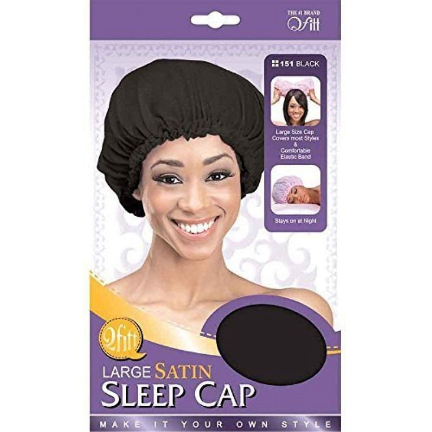 Qfitt Satin Sleep Cap 