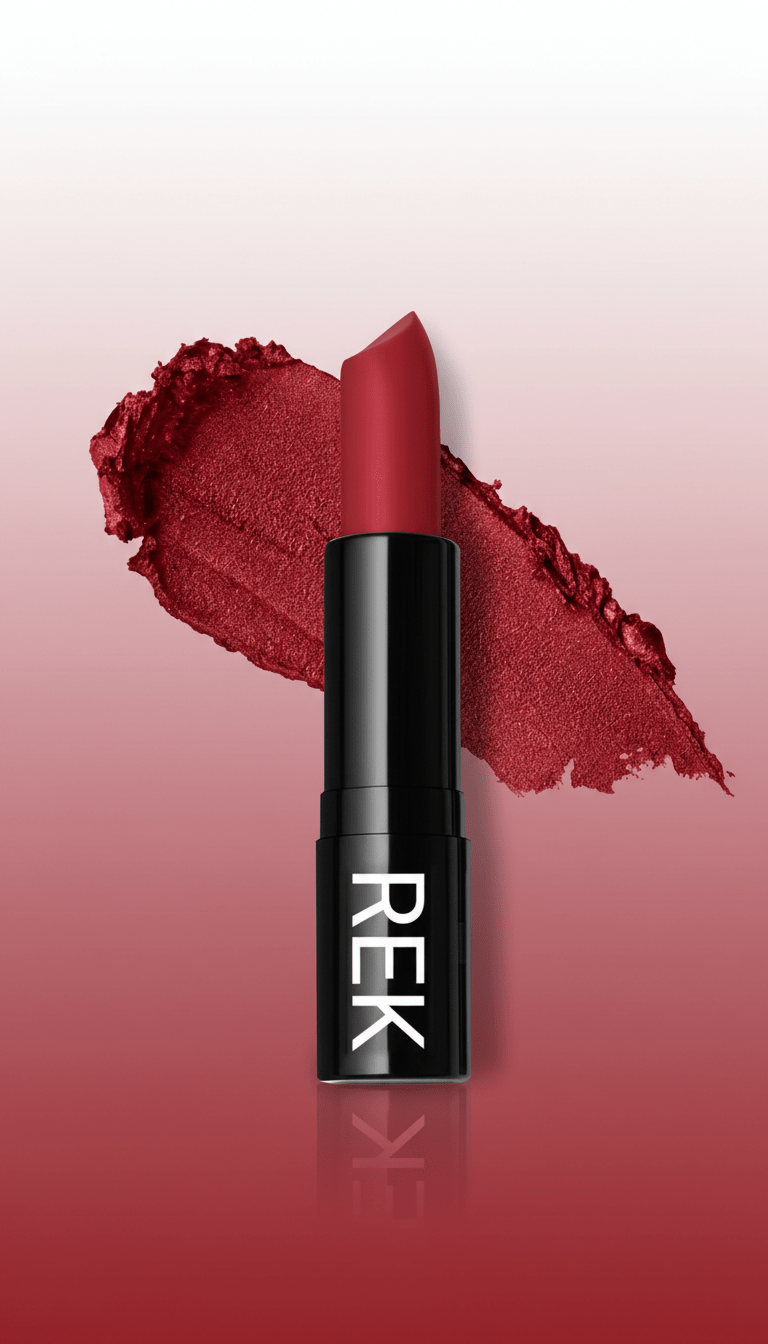 Long-Wear Hydrating Matte Lipstick – Vegan by REK Cosmetics
