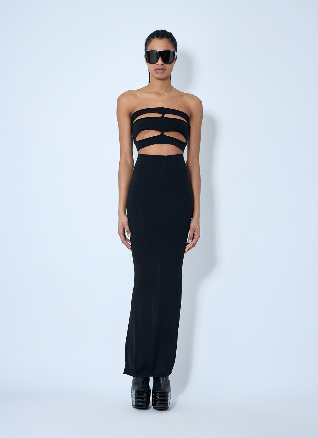 Rick Owens Women Wool Knit Maxi Skirt by Luosophy