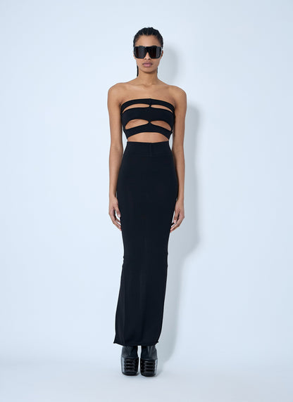 Rick Owens Women Wool Knit Maxi Skirt by Luosophy