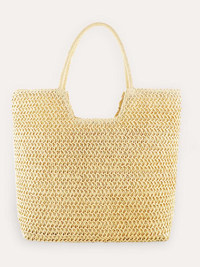 Ring Handle Woven Tote by LINTICO