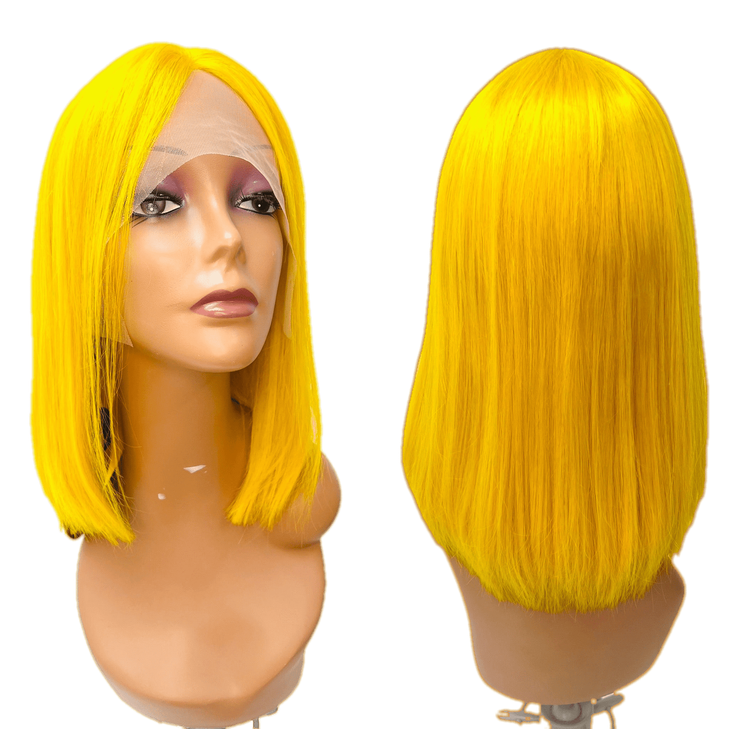 RIO Lace Front U-Part Human Hair Bob Wig, Straight