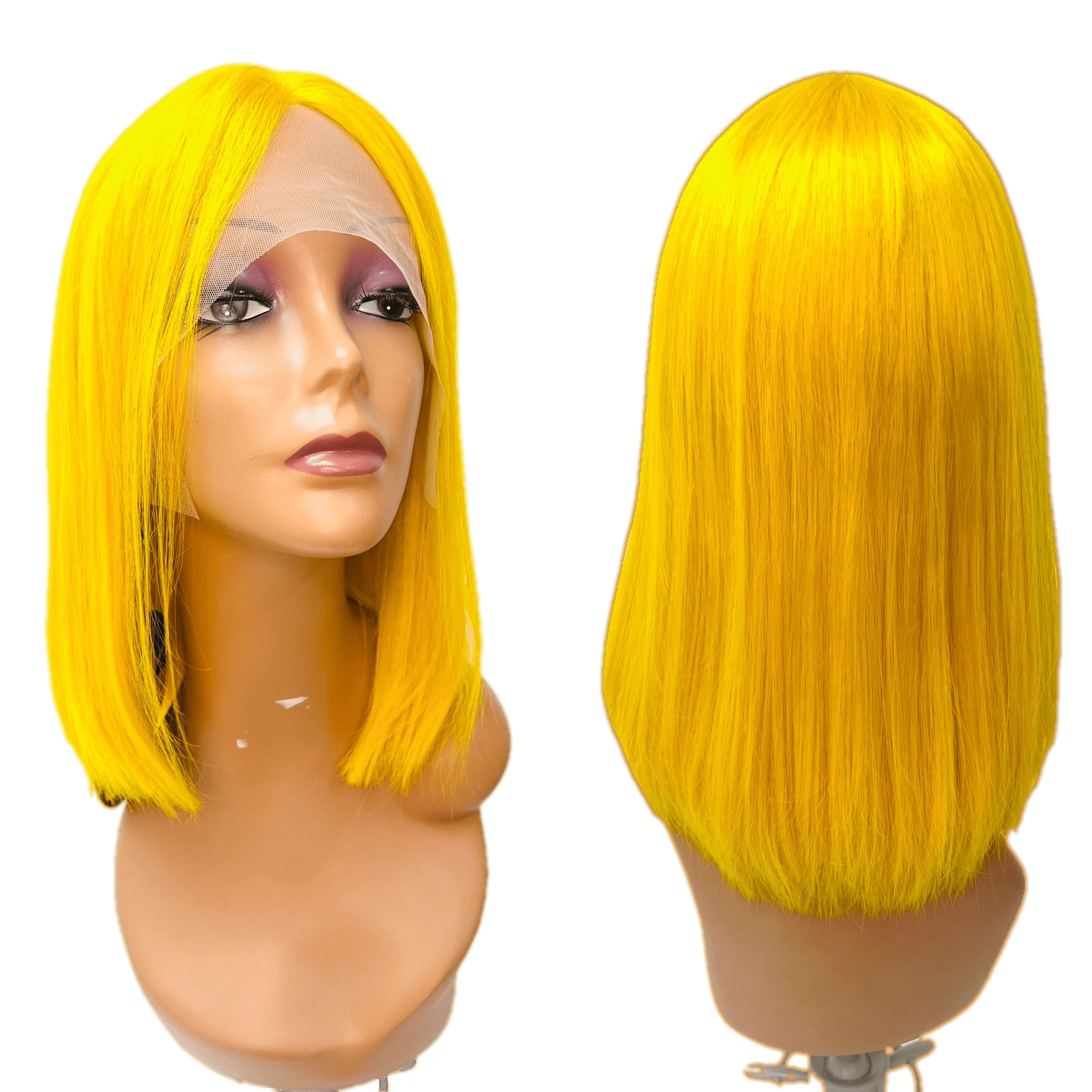 RIO Lace Front U-Part Human Hair Bob Wig, Straight