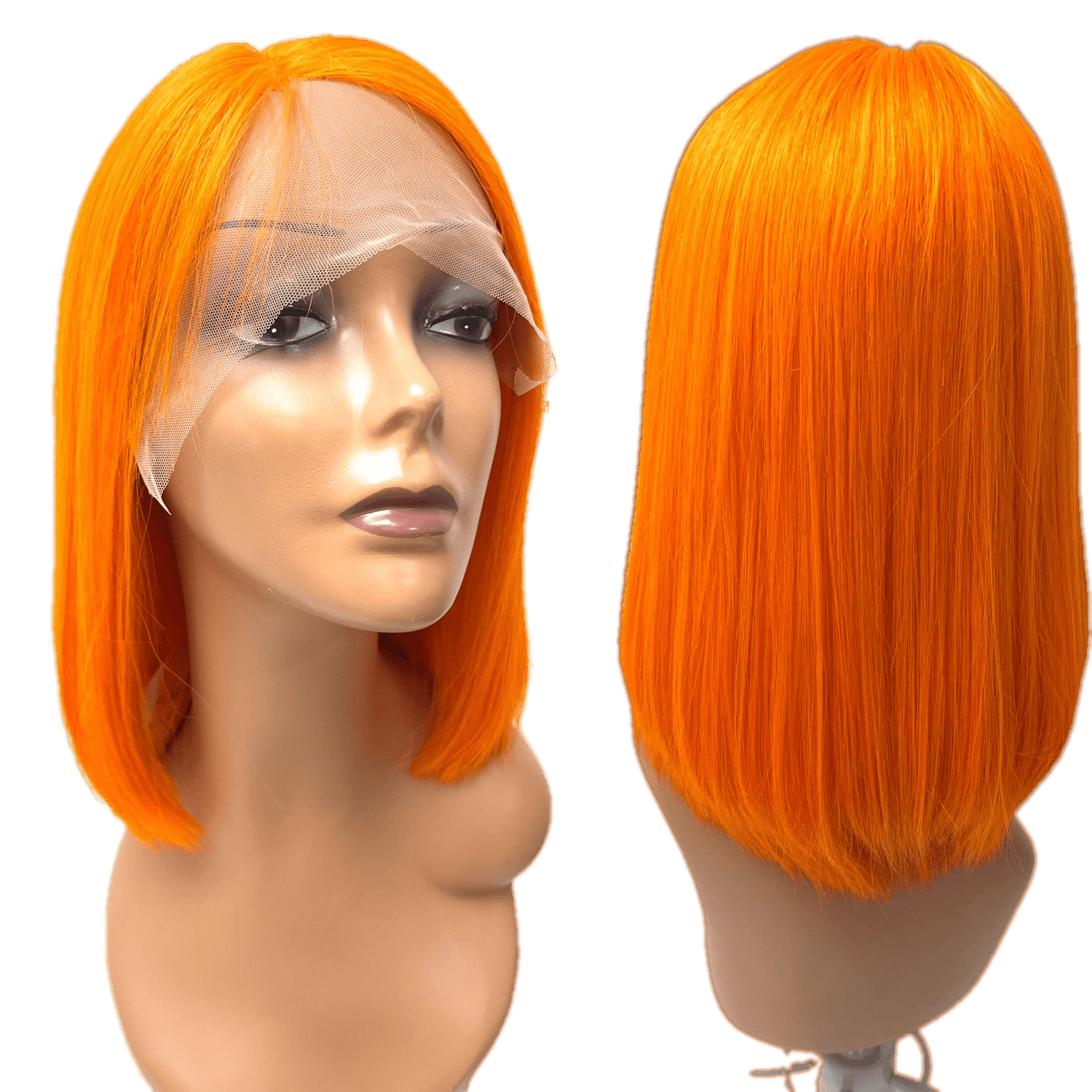 RIO Lace Front U-Part Human Hair Bob Wig, Straight