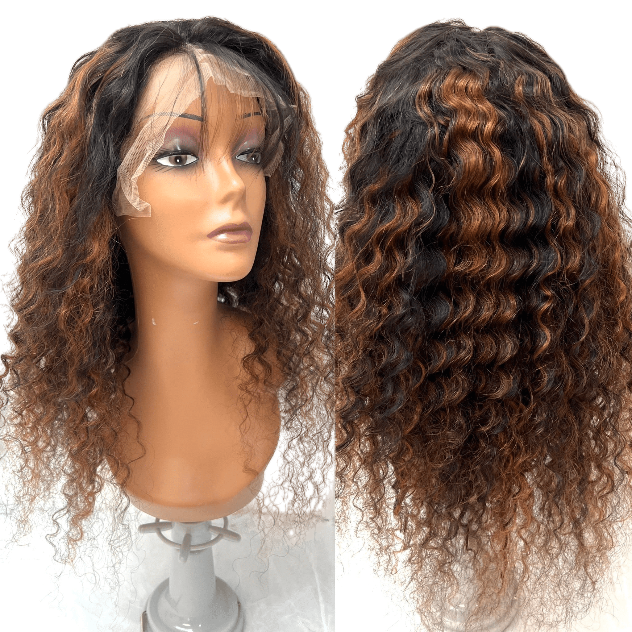 RIO Pineapple Human Hair Front Lace Wig