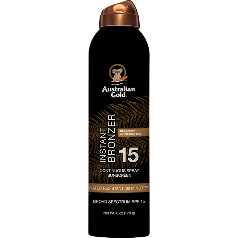 Australian Gold SPF 15 Continuous Spray Bronzer 6 Oz by Pasteur Pharmacy