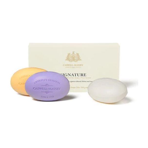 Caswell-Massey Bath Soap Box of Three 5.8 oz Each Bar Collection by Pasteur Pharmacy
