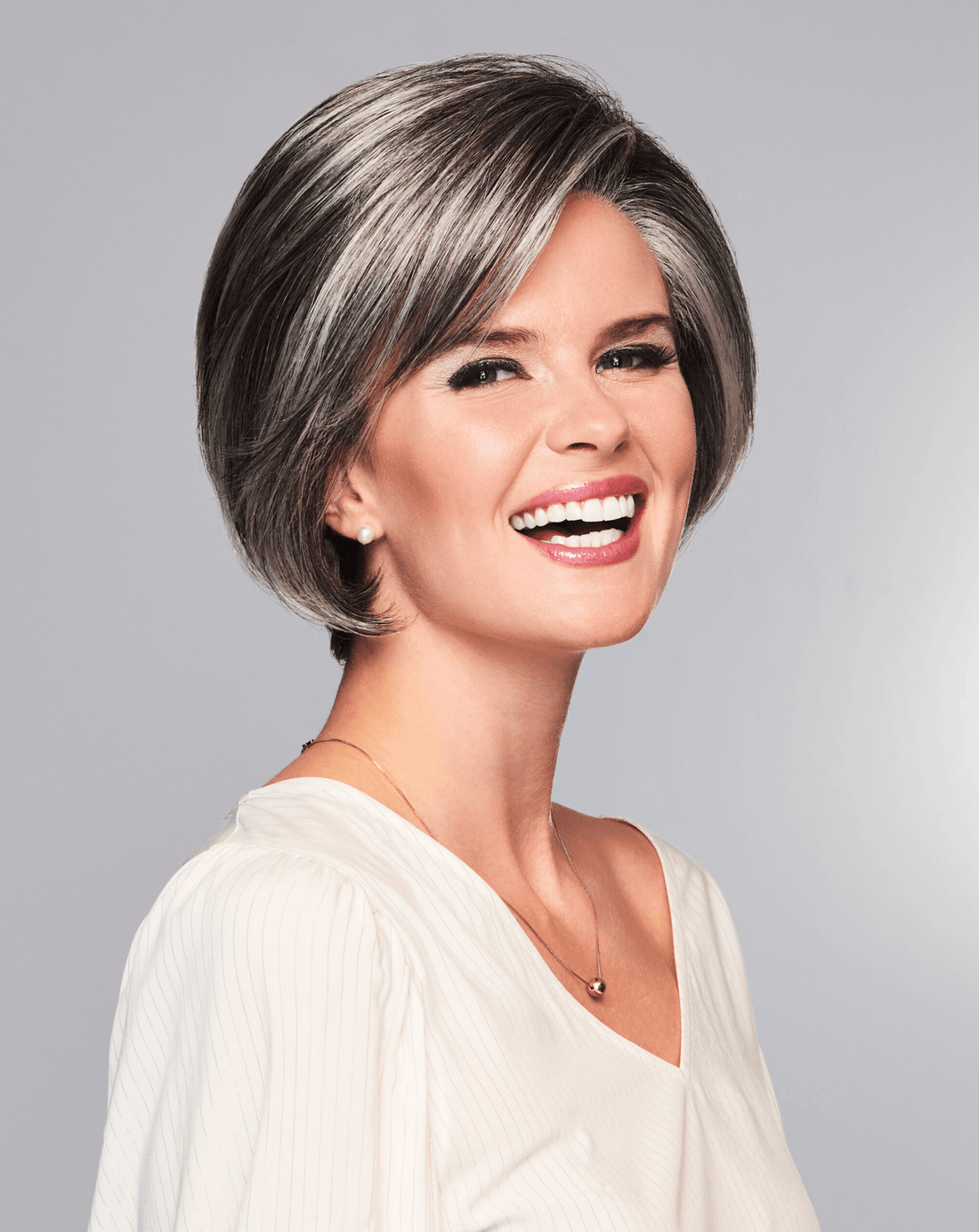 Eva Gabor Sheer Elegance Wig, Chin Length Bob Lace Front Textured Layers, GL44/51