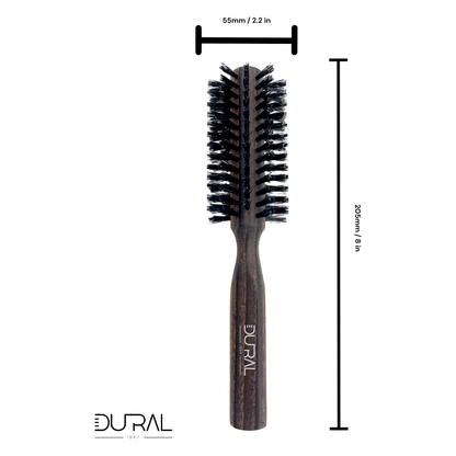 Dural Thermo Ash Wood 10 rows round hair brush with boar bristles by Pasteur Pharmacy