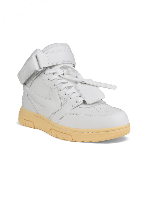 Off-White Men Out Of Office Mid Sneakers by Luosophy